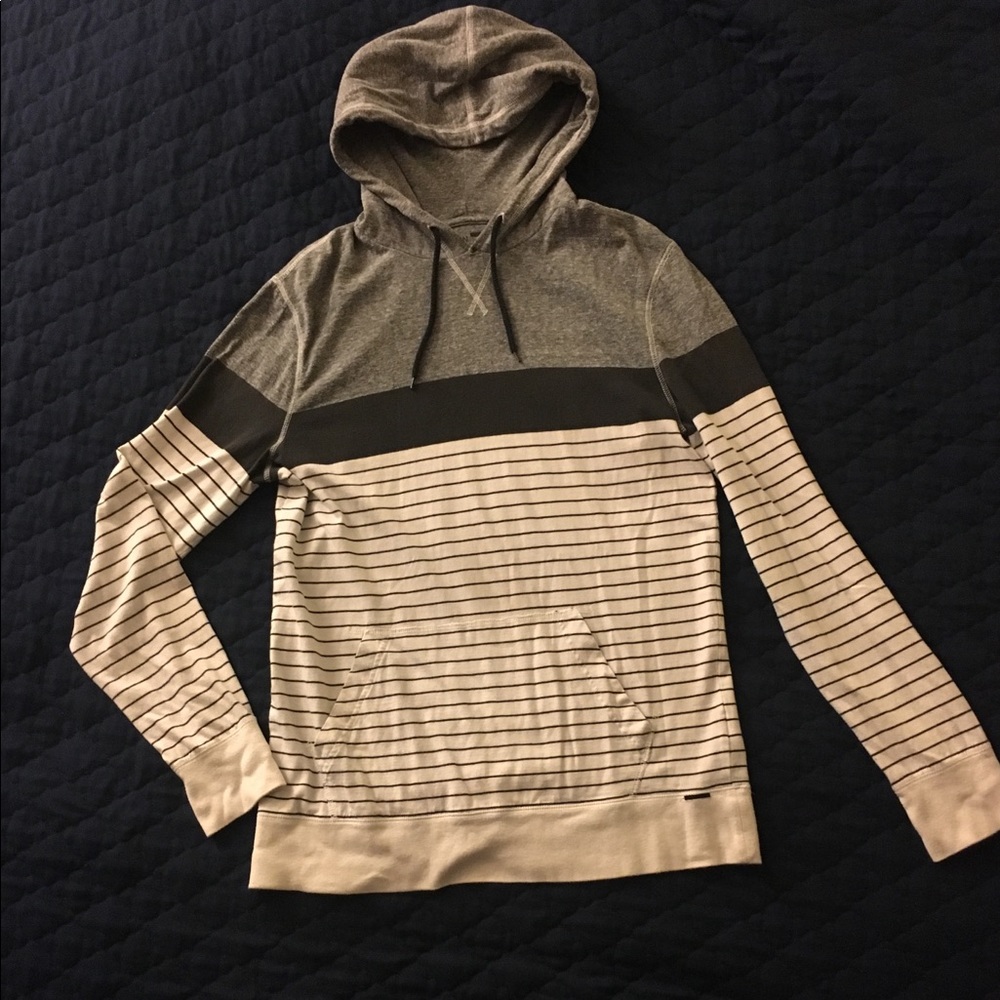 Black, grey, stripes COMFY sweatshirt