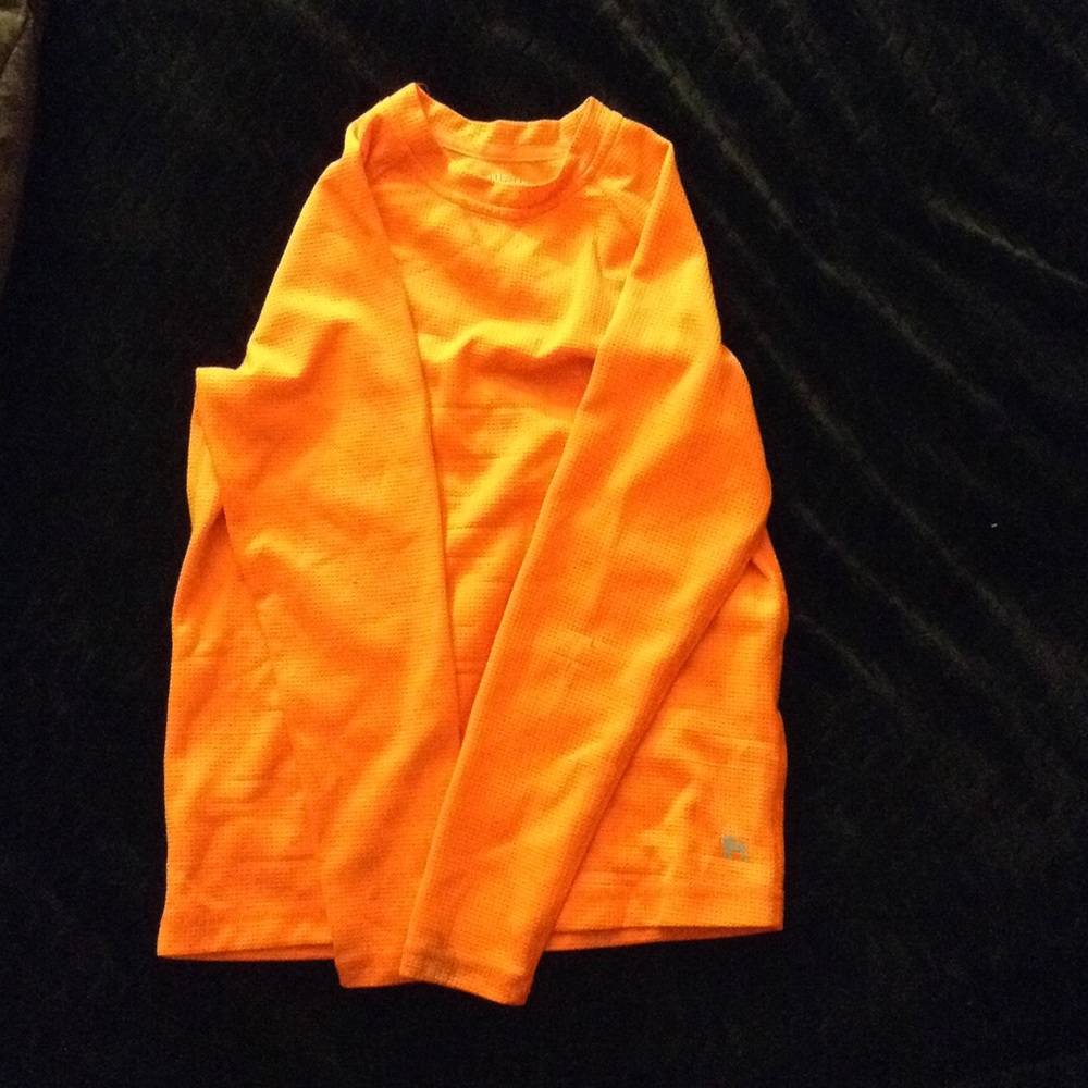 Orange long sleeve shirt