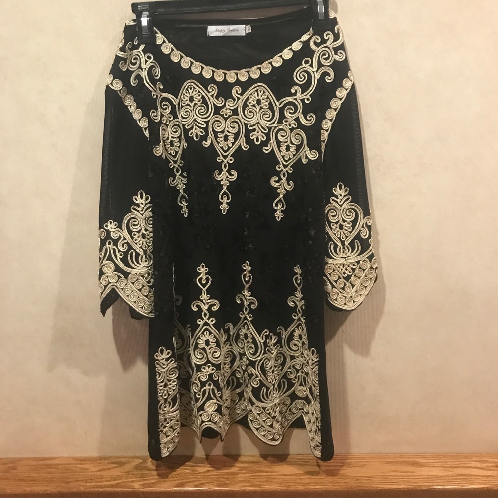 Beautiful beaded mini dress/tunic