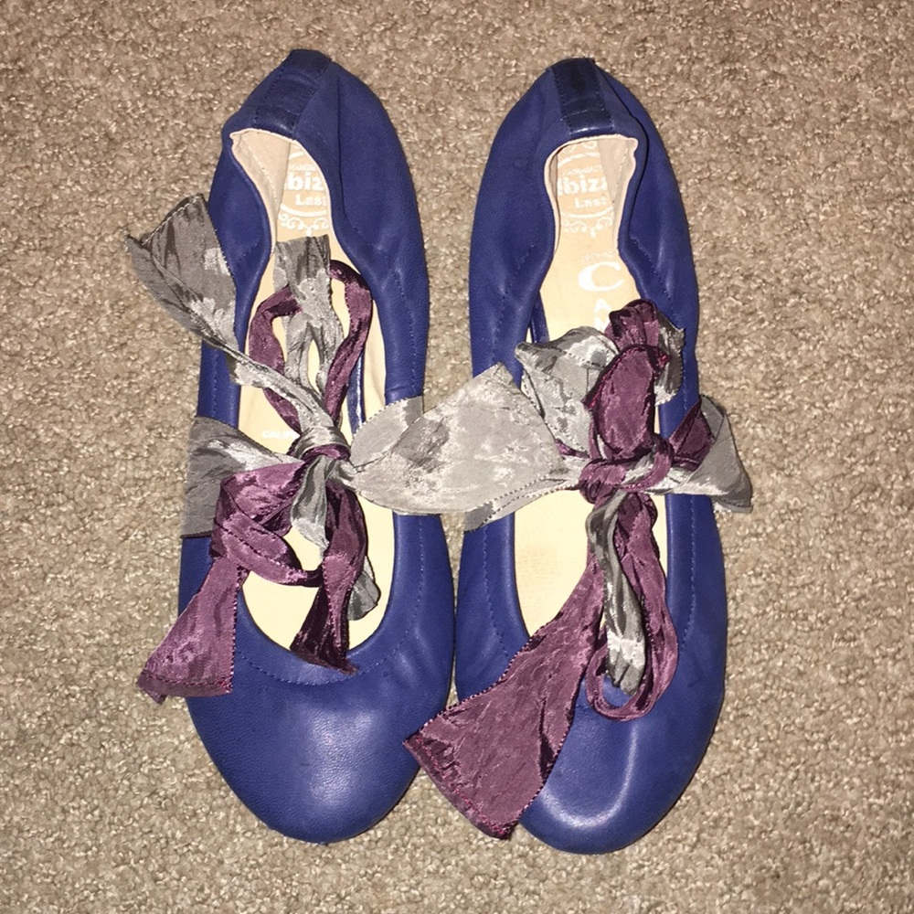 Blue Jeffrey Campbell Flats