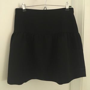 Black mini skirt