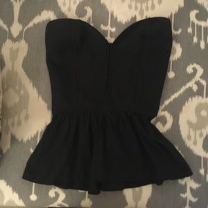 Peplum corset top