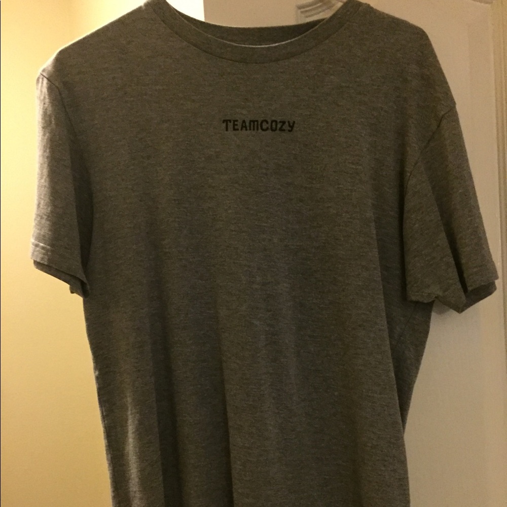 teamcozy gray tee logo