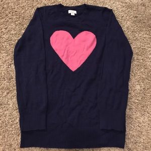 Girls heart sweater