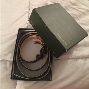Longchamp brown leather belt NWT never worn