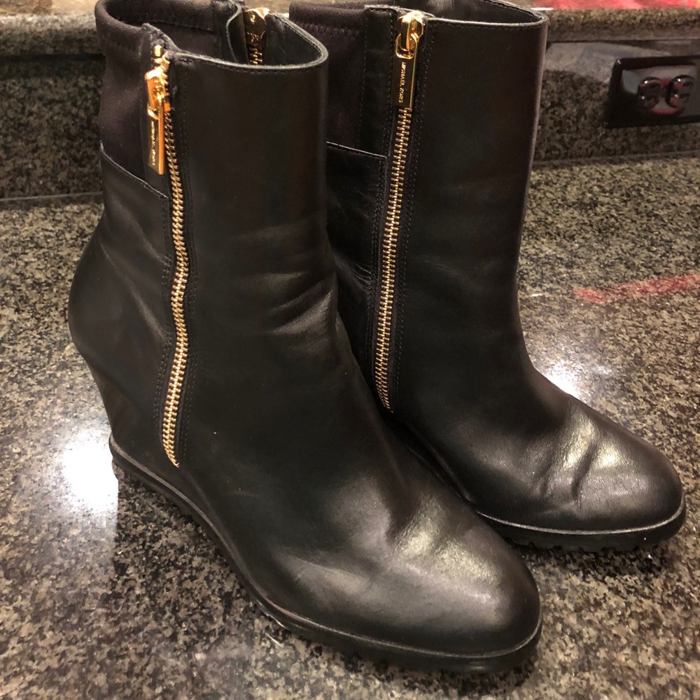Michael Kors wedge boots