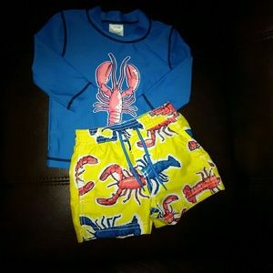 Lobster Boys Bathing Suit