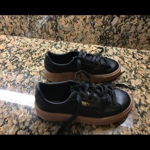 Black Puma Basket Sneakers Size 7