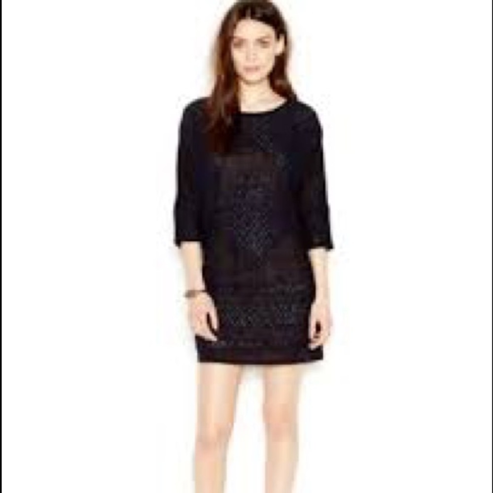 Free People Dessert Song Crochet Cutout Dress