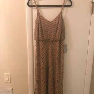 12P Adrianna Papell sequin dress. Never worn!