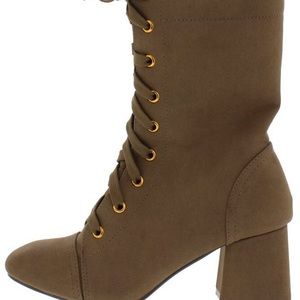 Boot Mid Calf Almond Toe