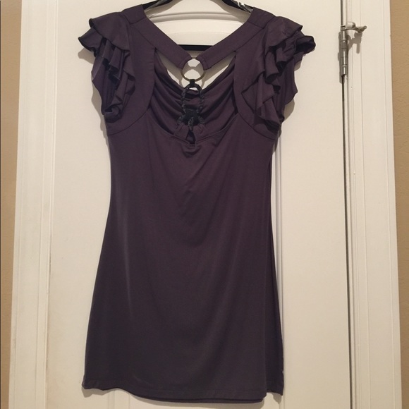 Charcoal Gray Tunic-New w/o tags - Picture 2 of 5