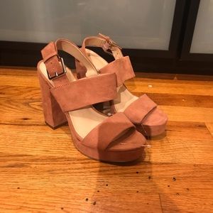 SOLD! Brand New UO peach color heels! Size 6