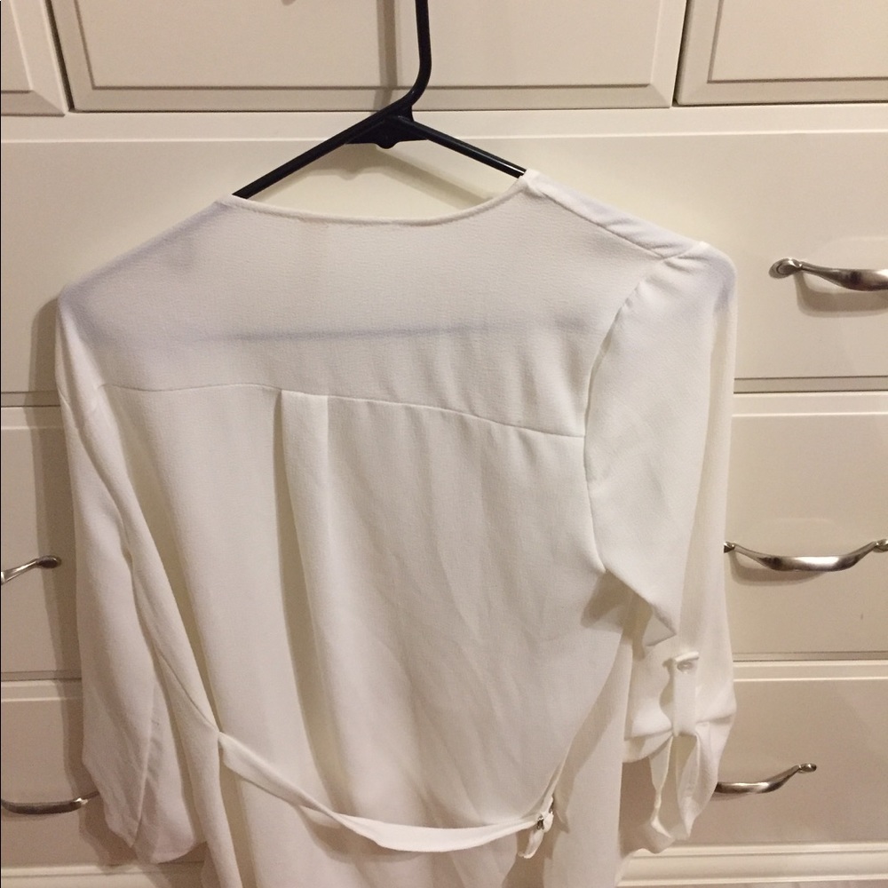 White cardigan