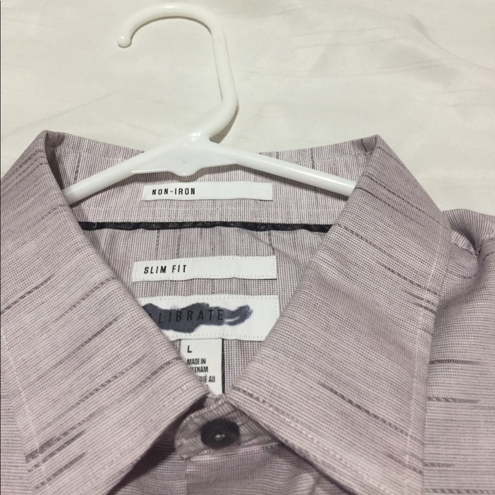 SOLD-CALIBRATE Trim Fit Non-Iron Sport Shirt - Picture 2 of 2