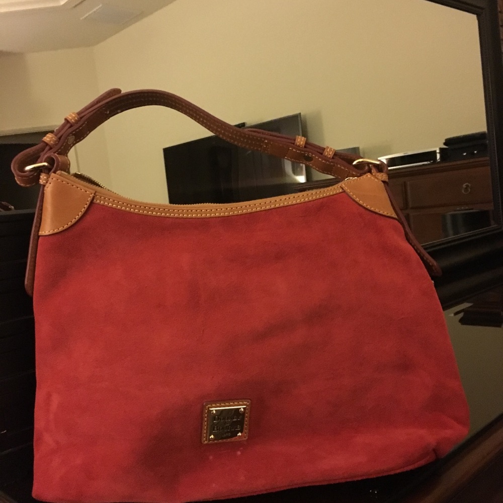 Dooney and Bourke Suede Hobo Handbag