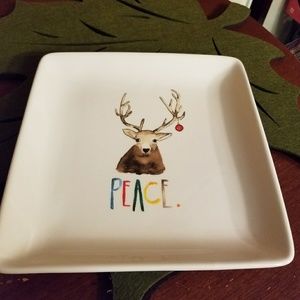 Rae dunn square plates Christmas