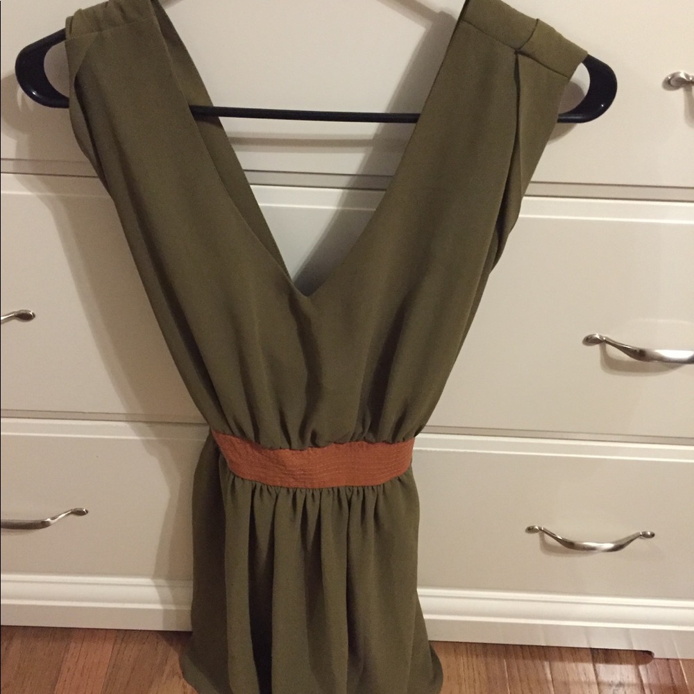 Hunter green fall dress