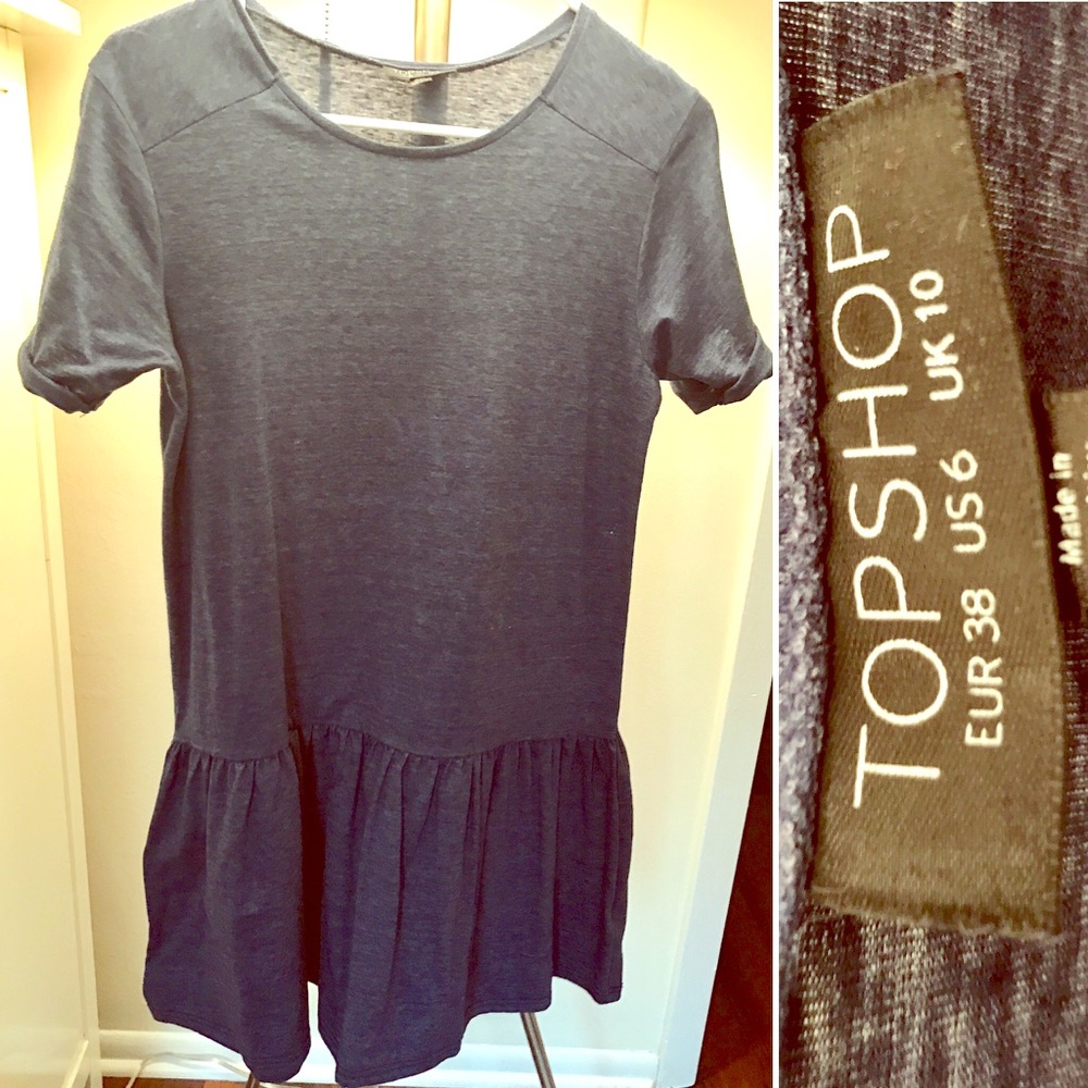 Topshop Ruffle Tshirt Dress 💙