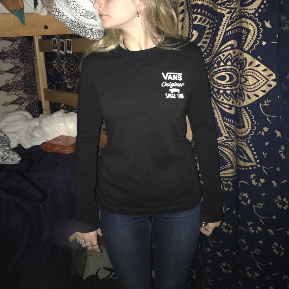 Vans black long sleeve