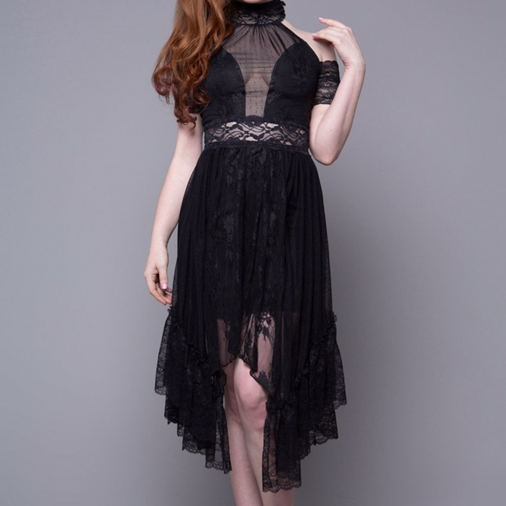 Lip Service’s Mesh Lace Handkerchief Seance Dress