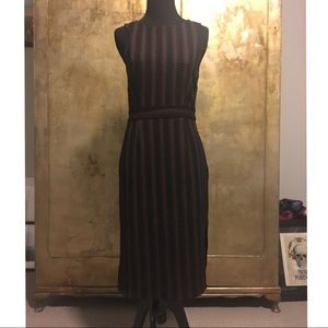 Beautiful black and brown knit dress