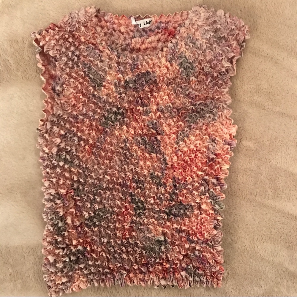 🌴colorful textured Top 😊