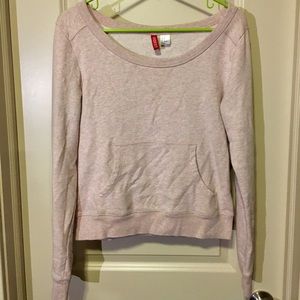 Light pink cropped sweatshirt