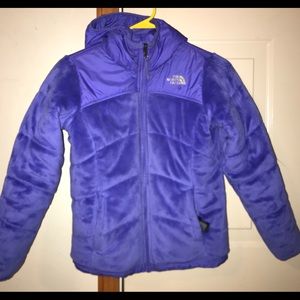 Girls 10/12 North Face Puffer Coat (reversible)