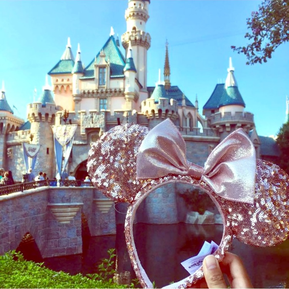 Rose Gold Minnie Mouse Ears