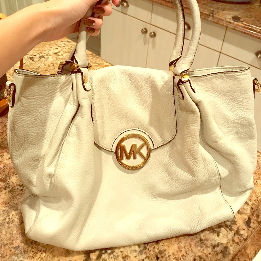 Michael Kors cream bag