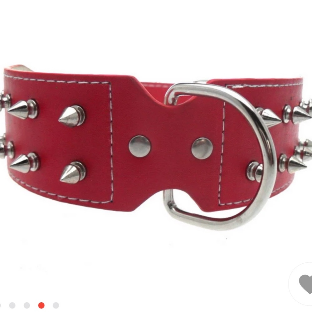 - Chic Pet Dog Leather Rivet Collar