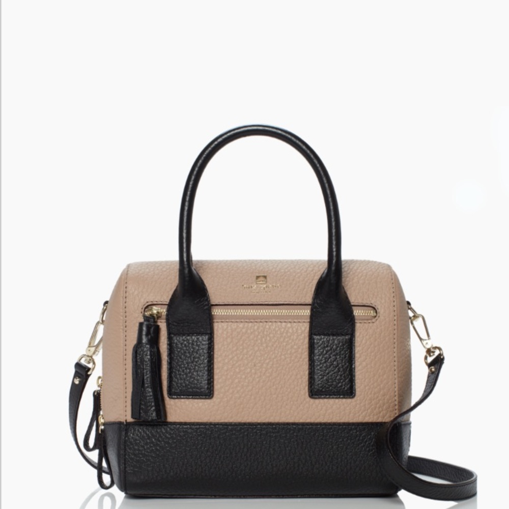 Kate Spade B&W Southport Ave Alessa Satchel