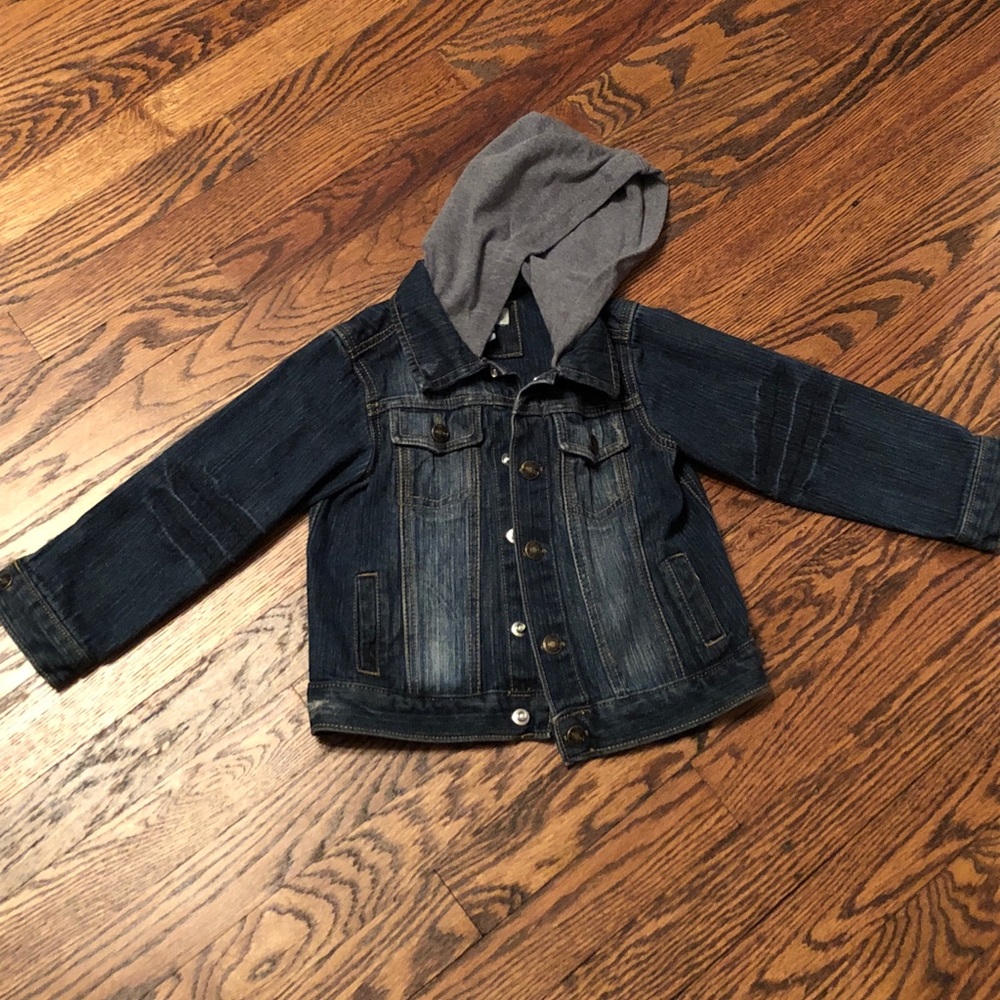 3T jean jacket with hood