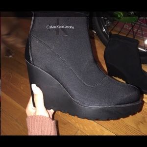 Women’s Calvin Klein Black Wedges