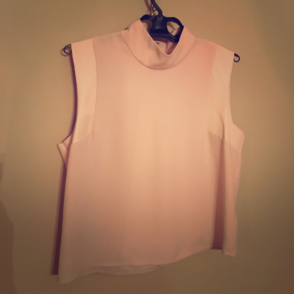 Chic pastel pink elegant Calvin Klein blouse