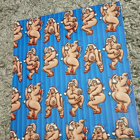 Adult Naughty Christmas Themed Wrapping Paper - Picture 5 of 5