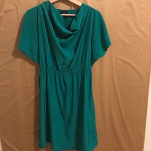 Green mid knee dress