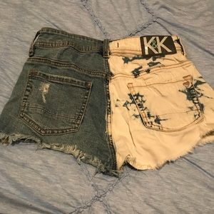 High-Rise Distressed Shorts