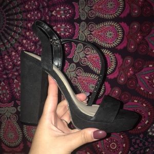 Aldo Open Toe Strap Heels