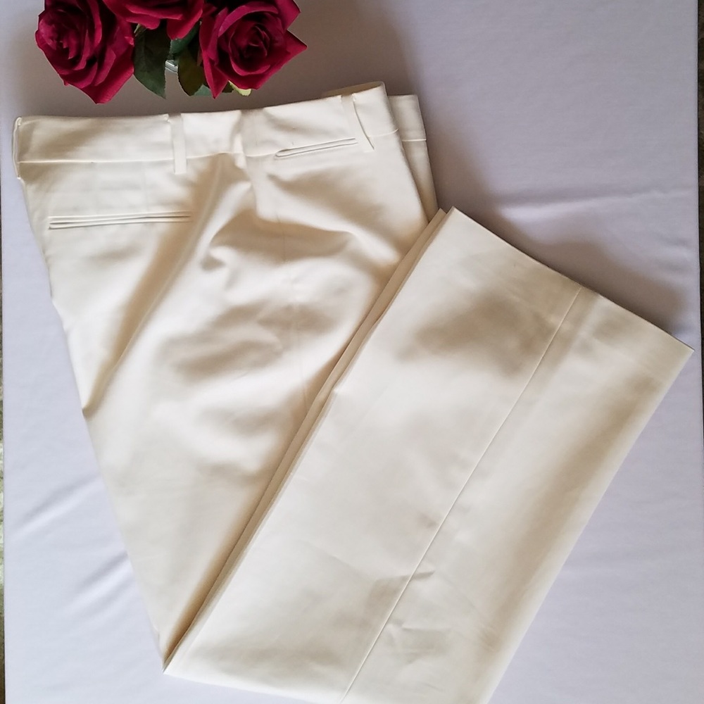 Ann Taylor Loft Marisa Trousers in Cream