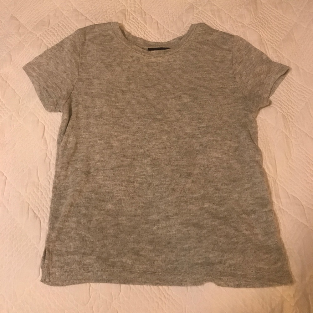 American eagle gray crop top T