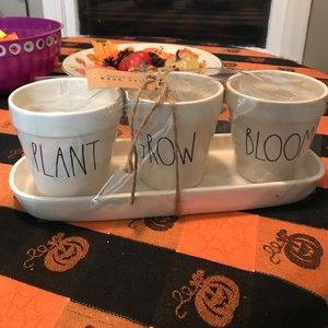 Rae Dunn flower pots - Plant Grow Bloom
