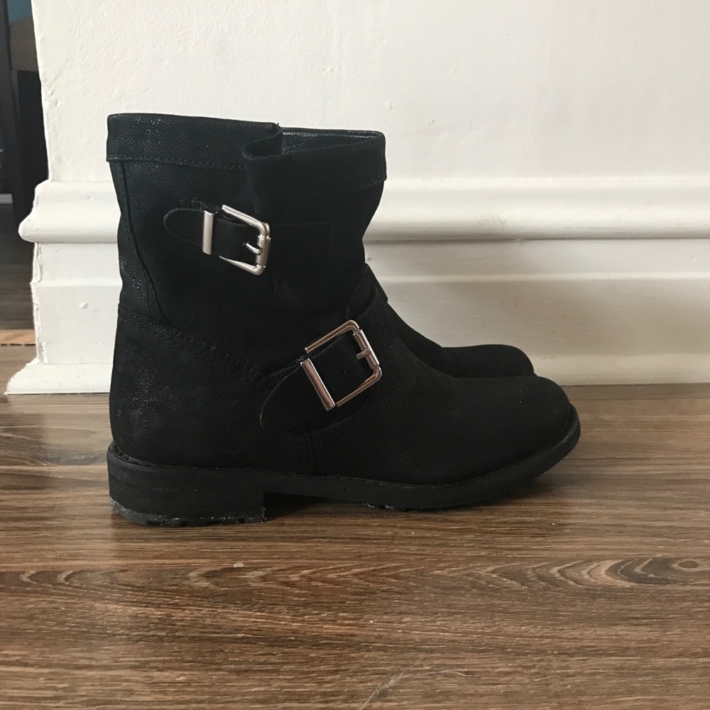 Black Vince Camuto Moto Boots
