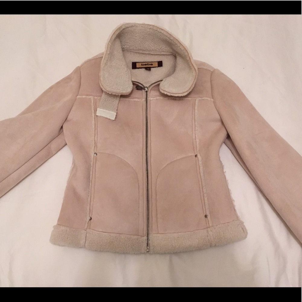 Vintage Bebe faux suede/shearling jacket