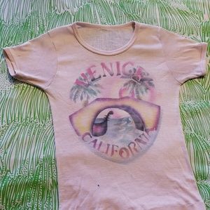 80s Vintage Pink Vintage 'Venice' Tee