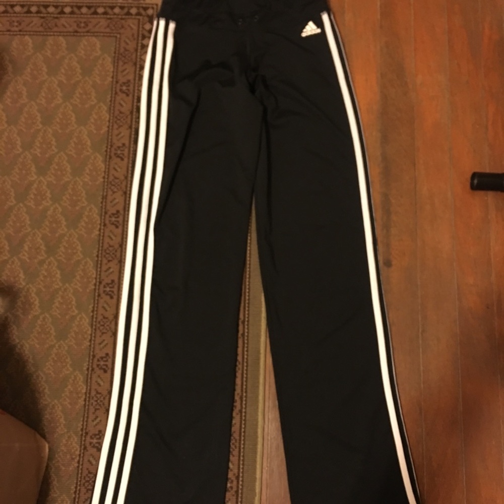 Black ADIDAS track pants size S