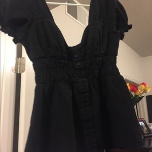Black Guess peplum style shirt $10 OBO