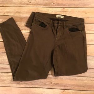 Madewell Olive skinny pants