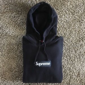Supreme FW/16 Black Box Logo Pullover Hoodie